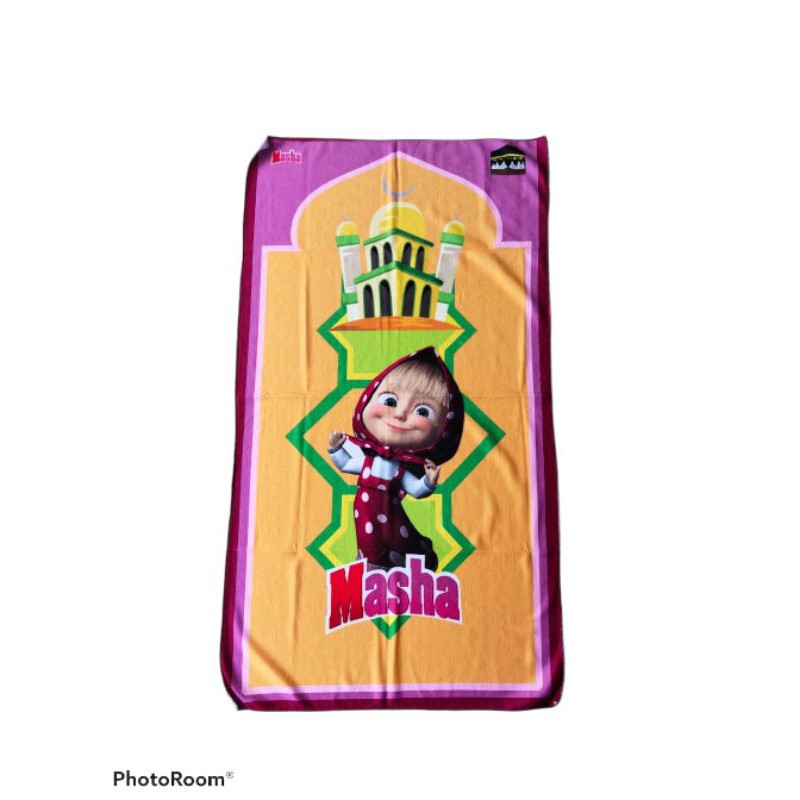 SAJADAH PRINTING ANAK LAKI LAKI DAN PEREMPUAN BISA CUSTOM NAMA-Masha