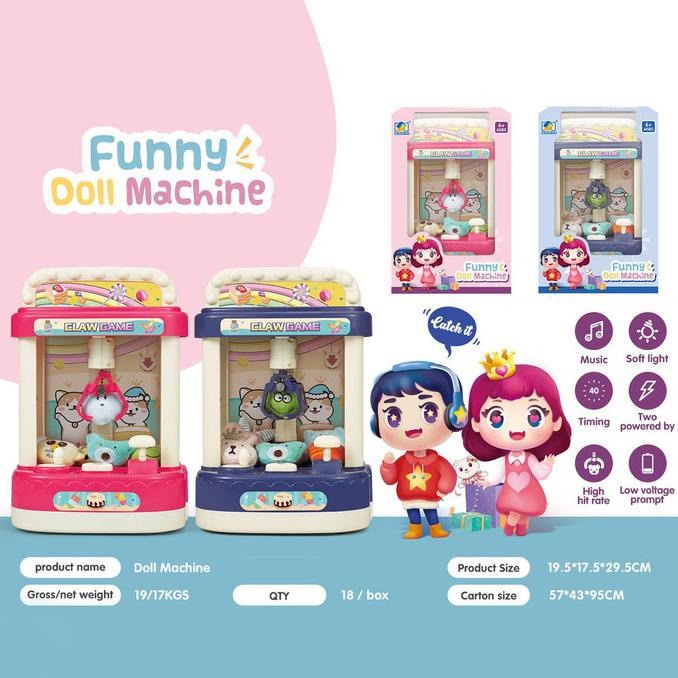 Funny Doll Machine Mainan Capit Boneka