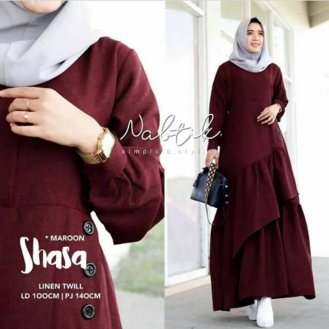 RTK - NEW SHASA/GAMIS POLOS/GAMISBALOTELLY/MAXIDRESS/GAMIS MURAH WANITA/GAMIS PESTA/BAJU GROSIR