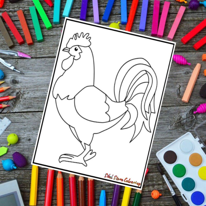 

Kertas Mewarnai Anak Tema Animals / Hewan (10 Lembar) / Kertas Gambar