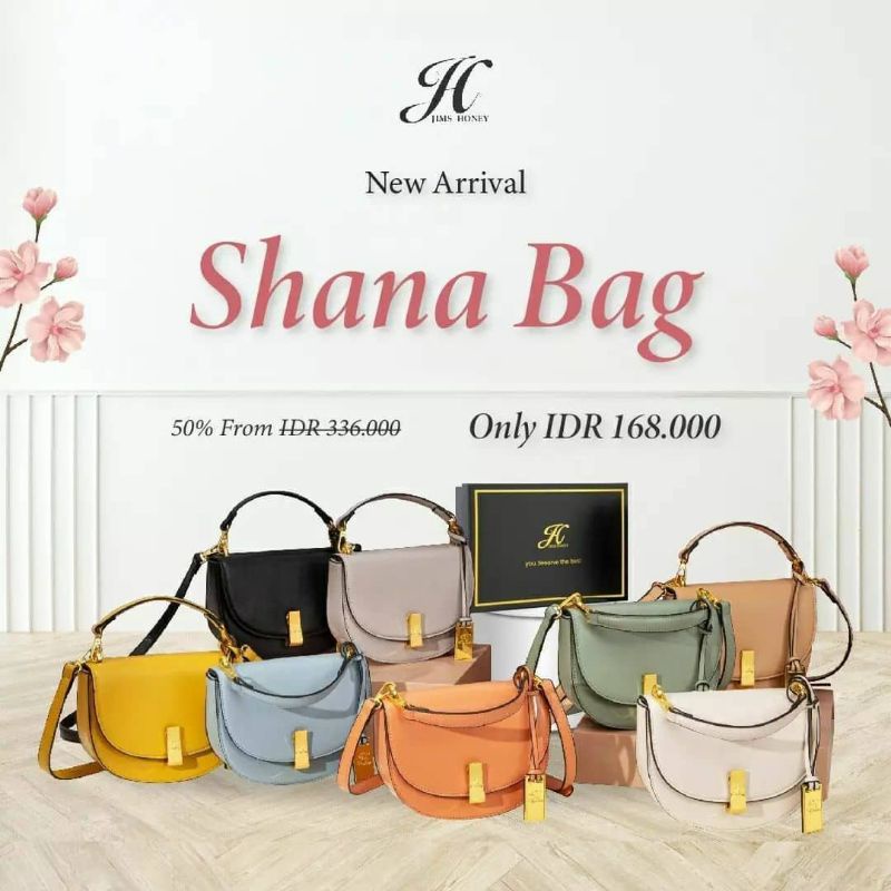JIMS HONEY  Tas Model Baru Tas Selempang Wanita Shana bag
