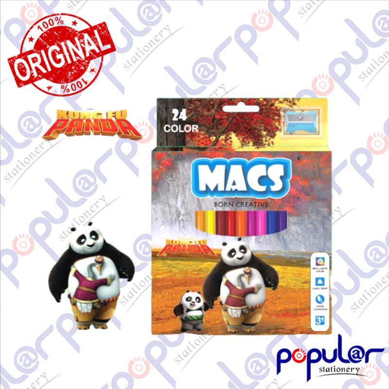 

Pensil Warna Macs 24C Kungfu Panda