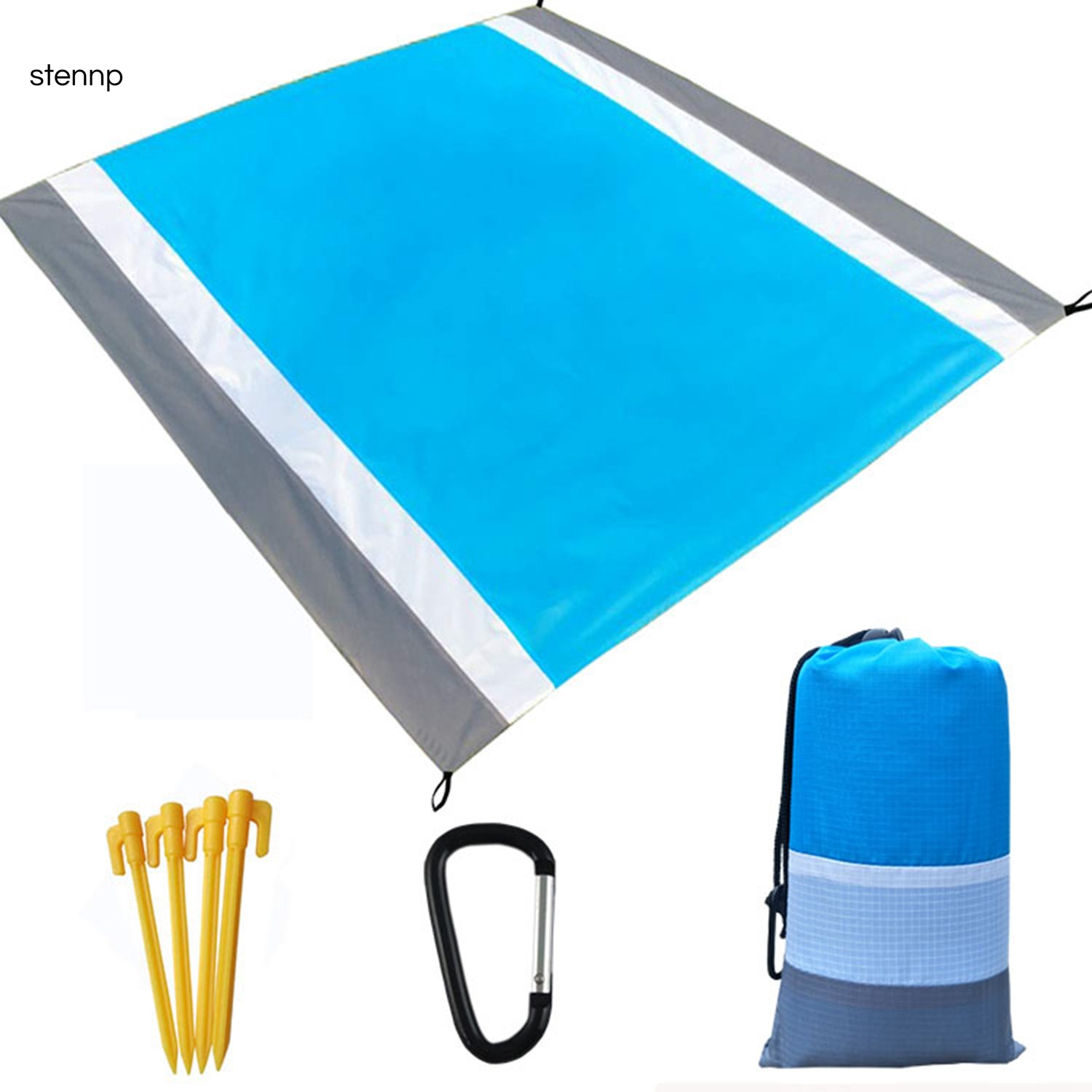 Beach Blanket Beach Blanket Waterproof Sandproof Oversized Lightweight Beach Mat Portable Picnic Blankets Shopee Indonesia