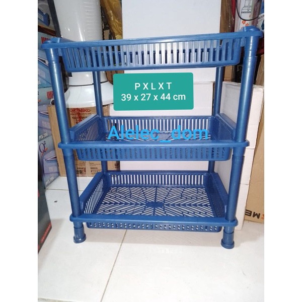 Rak Map 3 susun / Rak Map File / Rak Bumbu Rak Dapur