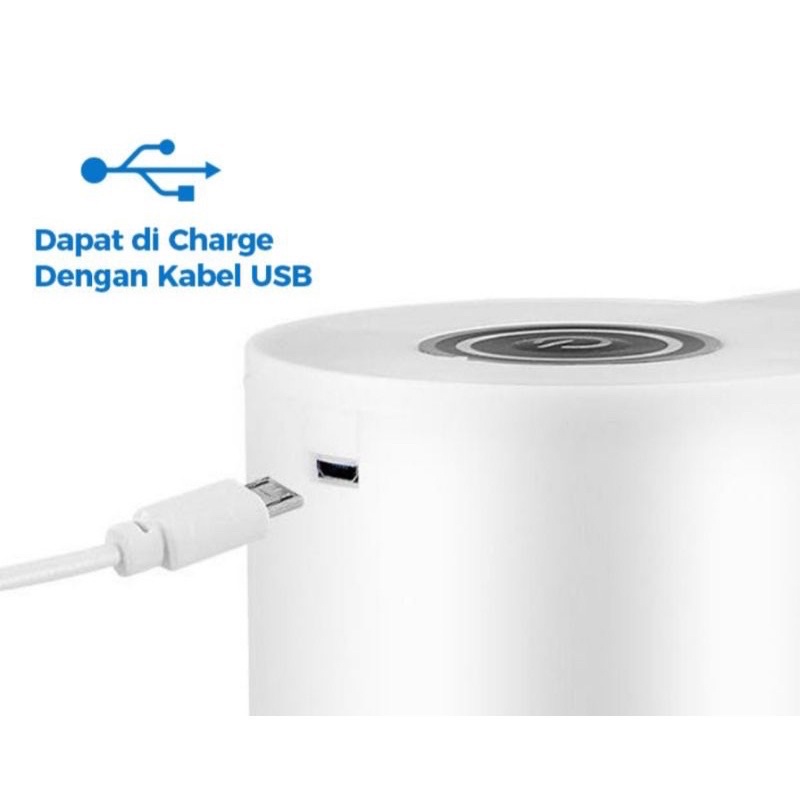 Pompa air galon Welhome Electrik SNI USB Recharge