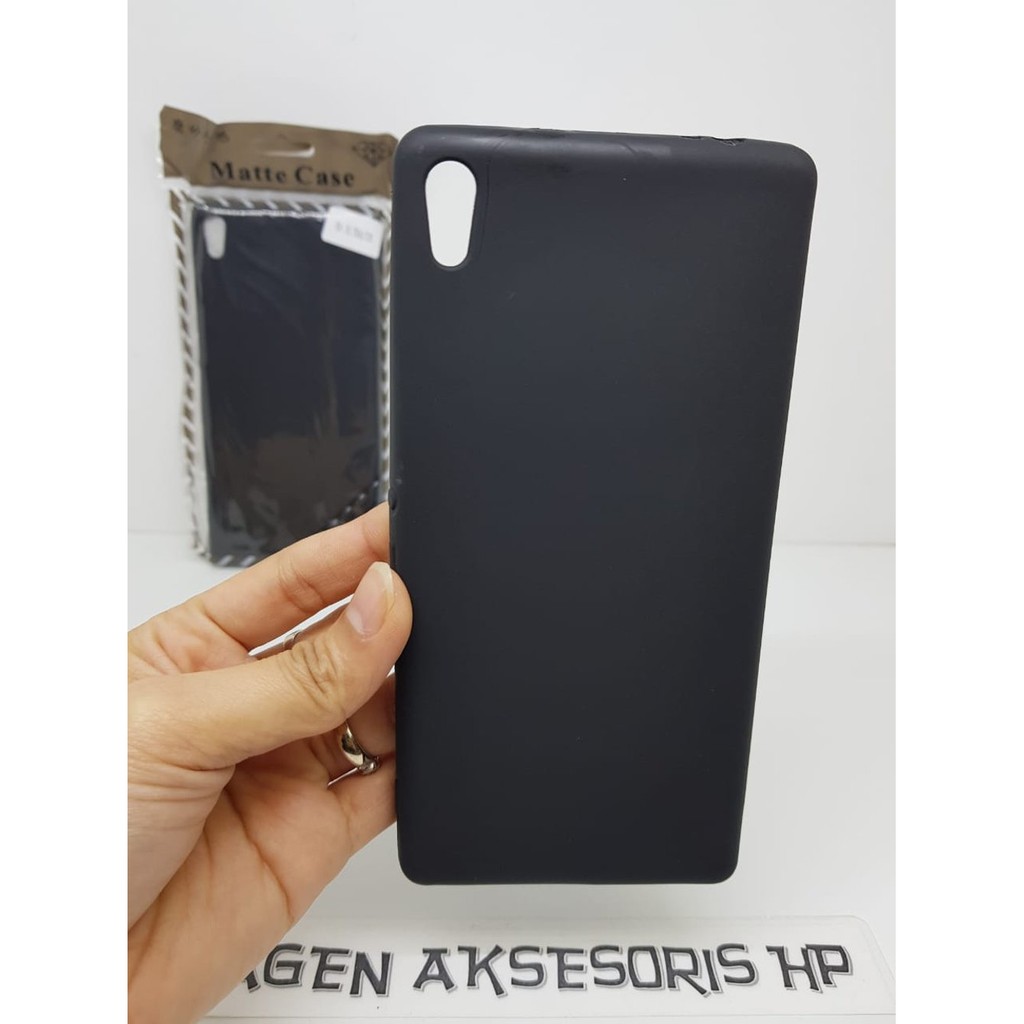Slim Black Mate Sony Xperia XA Ultra Dual F3212 F3216 6.0 inchi SoftCase Anti Glare Anti Sidik Jar