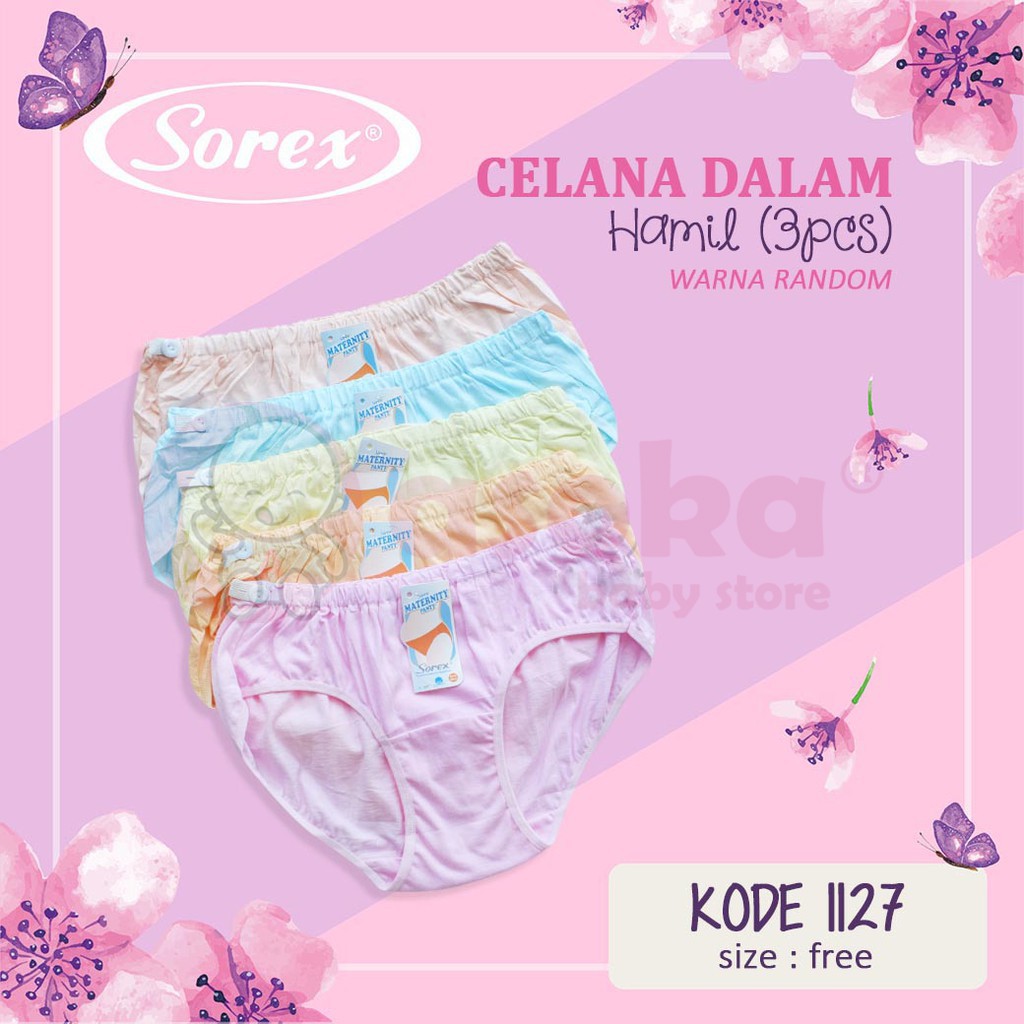 Sorex CD Wanita Hamil Cutting Mini 1127 Katun Lembut, Karet Kancing bisa di sesuaikan ASOKA