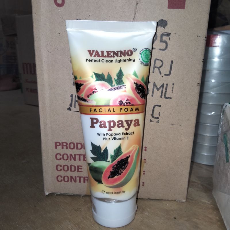 Valenno Facial foam 100ml / valenno papaya