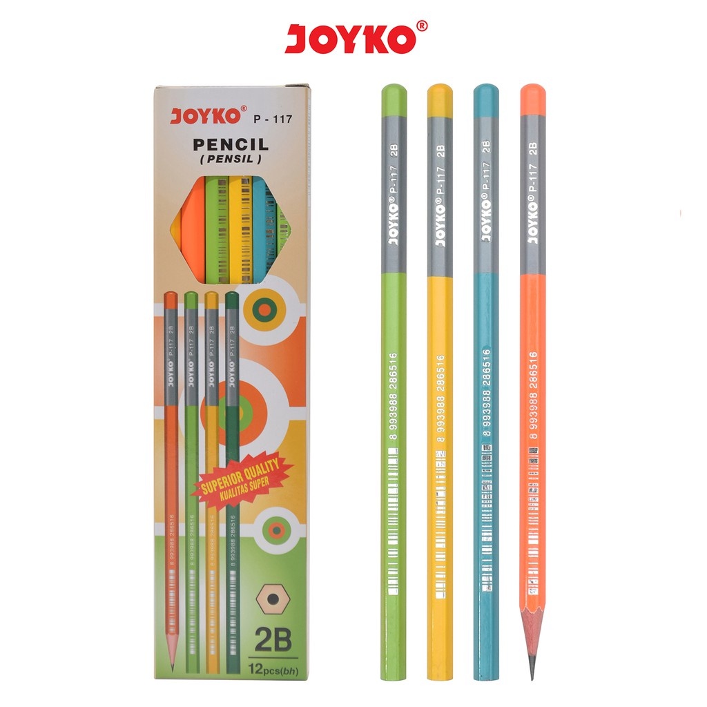 

Pencil / Pensil Joyko P-117 / 2B / 1 BOX 12 PCS