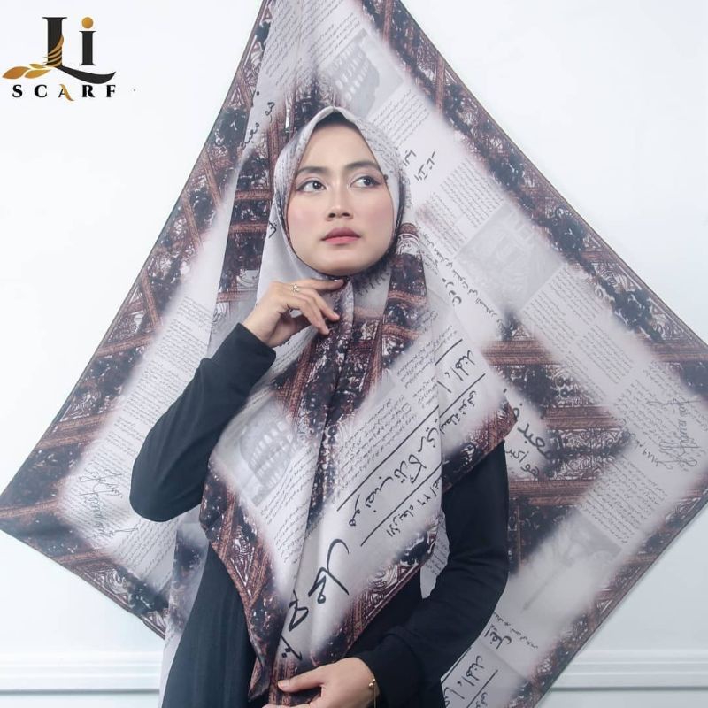 ARABIC VINTAGE SCARF- WHITE BY LI.SCARF ORI