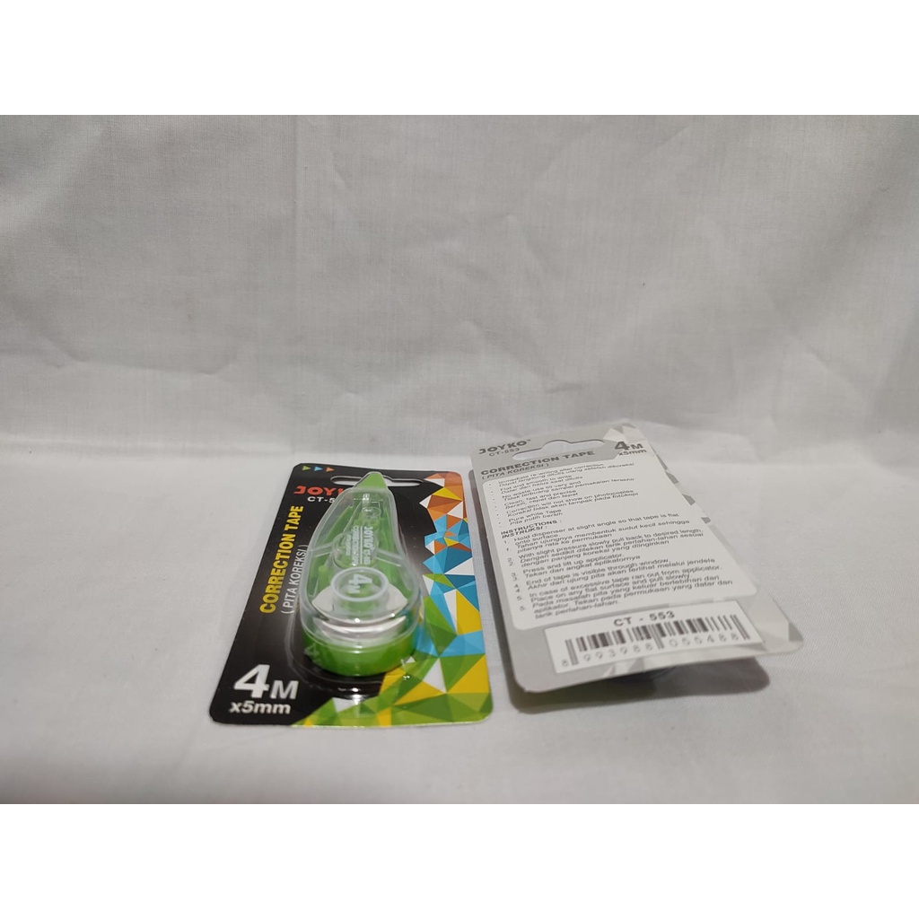

Correction Tape ( PITA KOREKSI KECIL ) Joyko CT-553 4Mx5mm