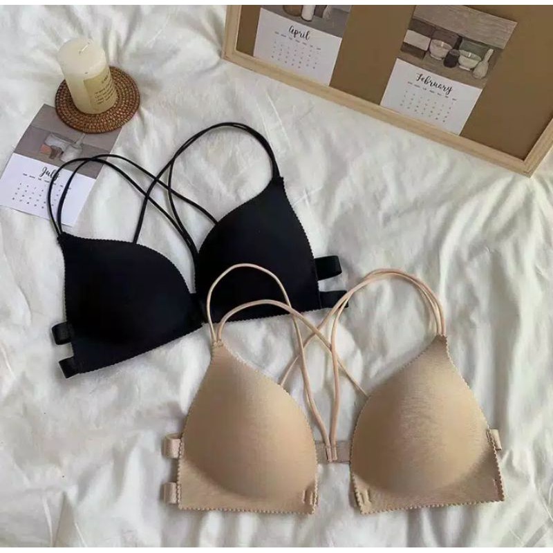 Push up bra BH model tali hitam