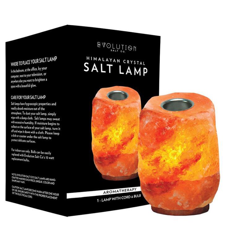 Himalayan Crystal Salt Lamp with Aromatherapy Lampu Garam Himalaya Aromaterapi