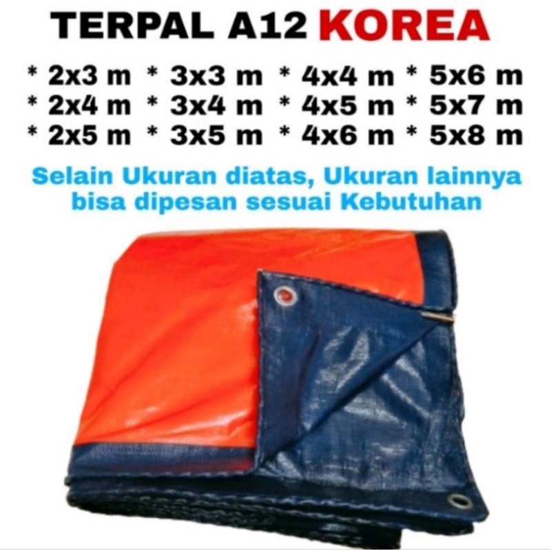 Terpal A12 Korea Import Ukuran 7x9