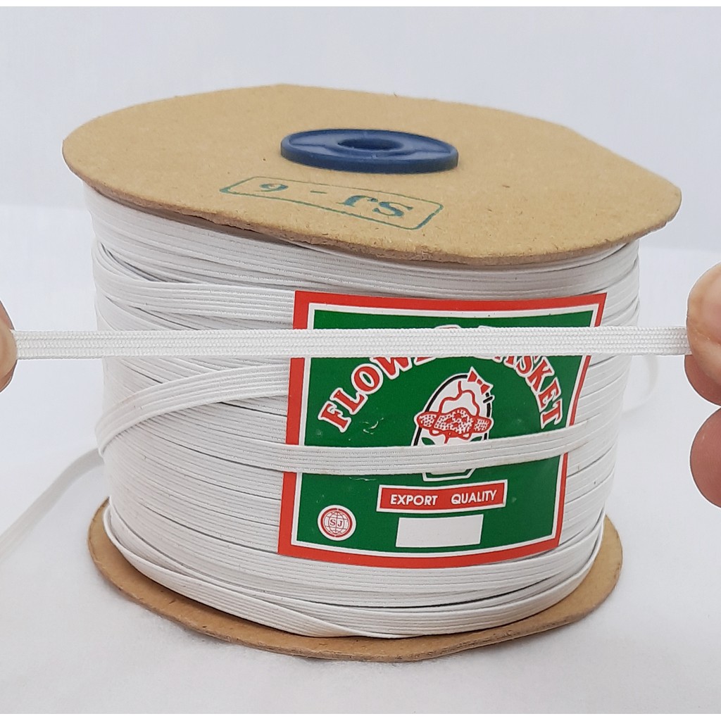 Karet Elastis Flower Basket 5mm SJ6 / Karet Masker Tali Masker