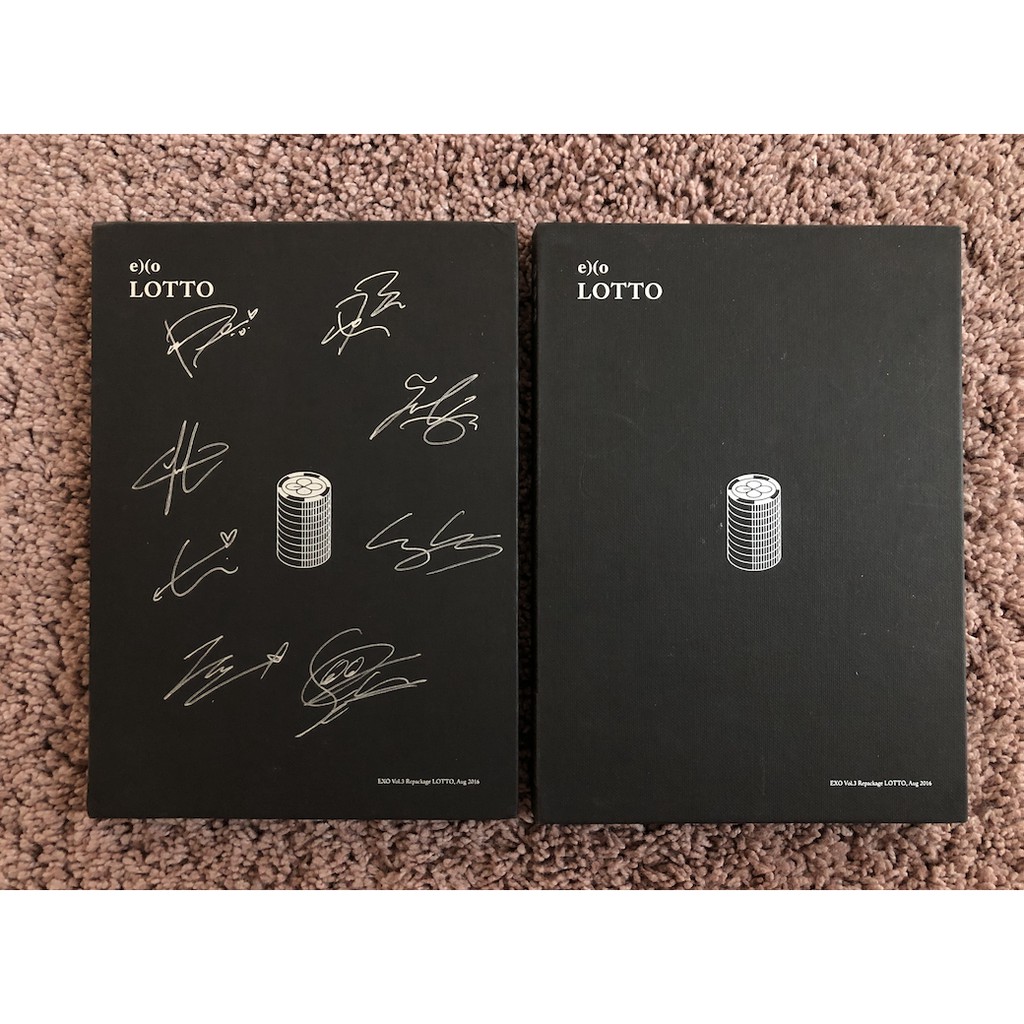 EXO - Lotto 3rd Repackage Album (SIGNED OFFICIAL)
