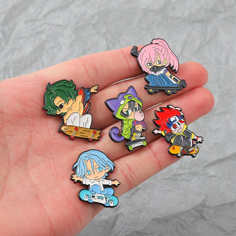 Bros Pin Enamel Desain Karakter Anime Karakter Kartun Infinity Cherry Blossom Untuk Aksesoris Ransel