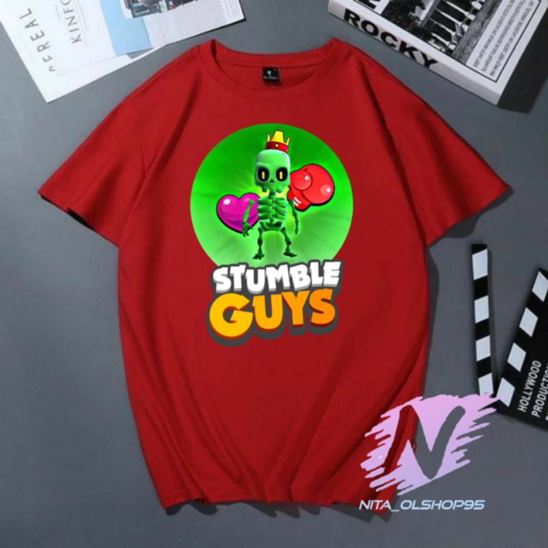 kaos STUMBLE GUYS baju kaos anak skin stumble guys