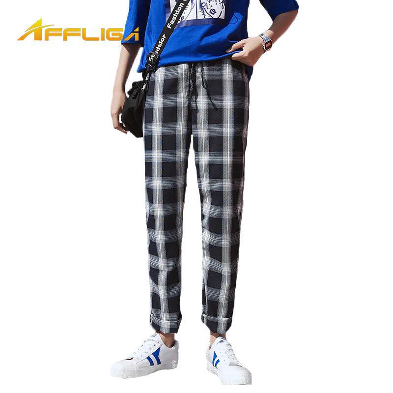  Celana  Panjang Jogger  Harem Casual Gaya  Korea Motif Garis 