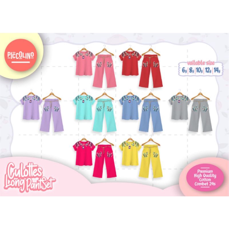setelan baju anak cewe piccolino girly