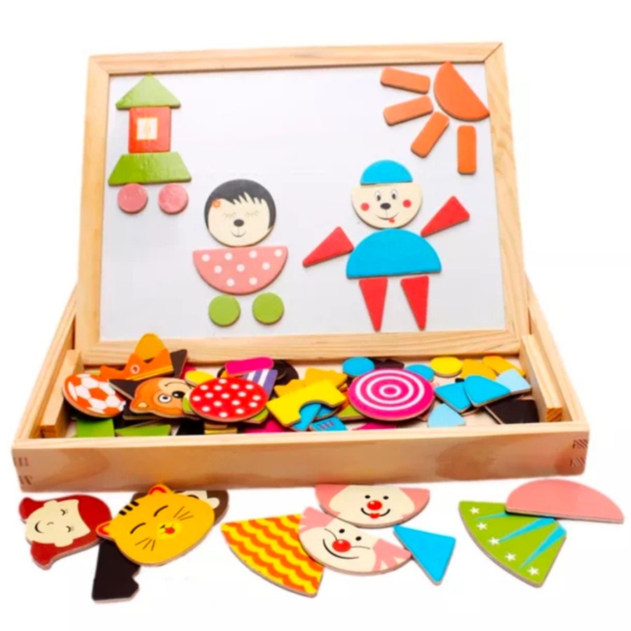 mainan edukasi magnetic puzzle jigsaw