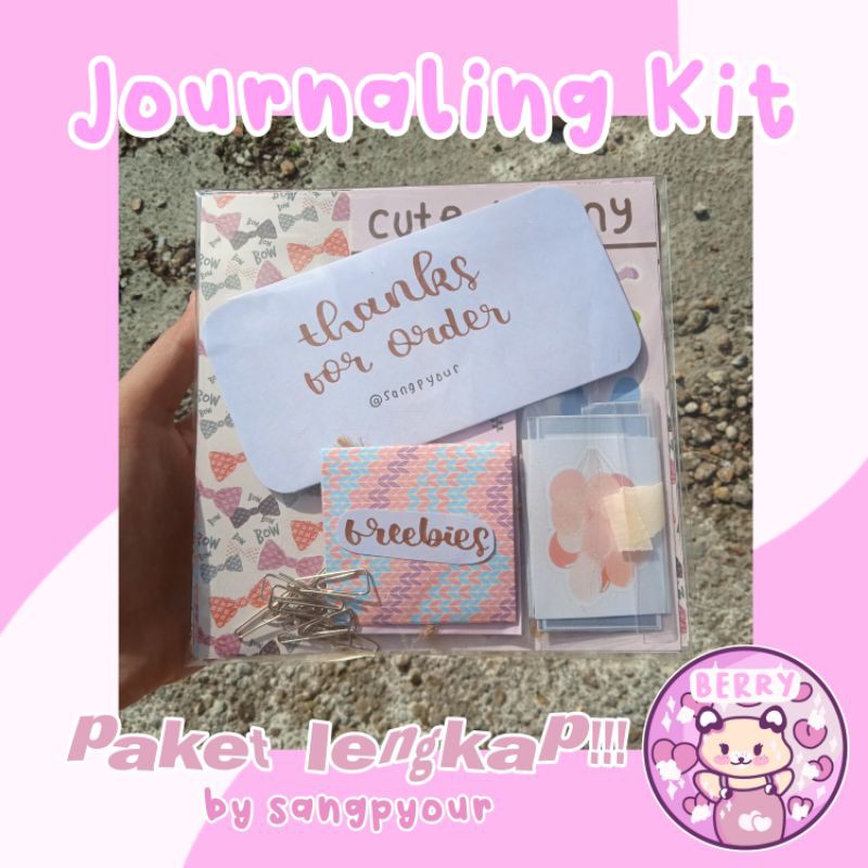 

journaling kit paket lengkap by sangpyour!!!sticker,memopad,washi paper,art print..
