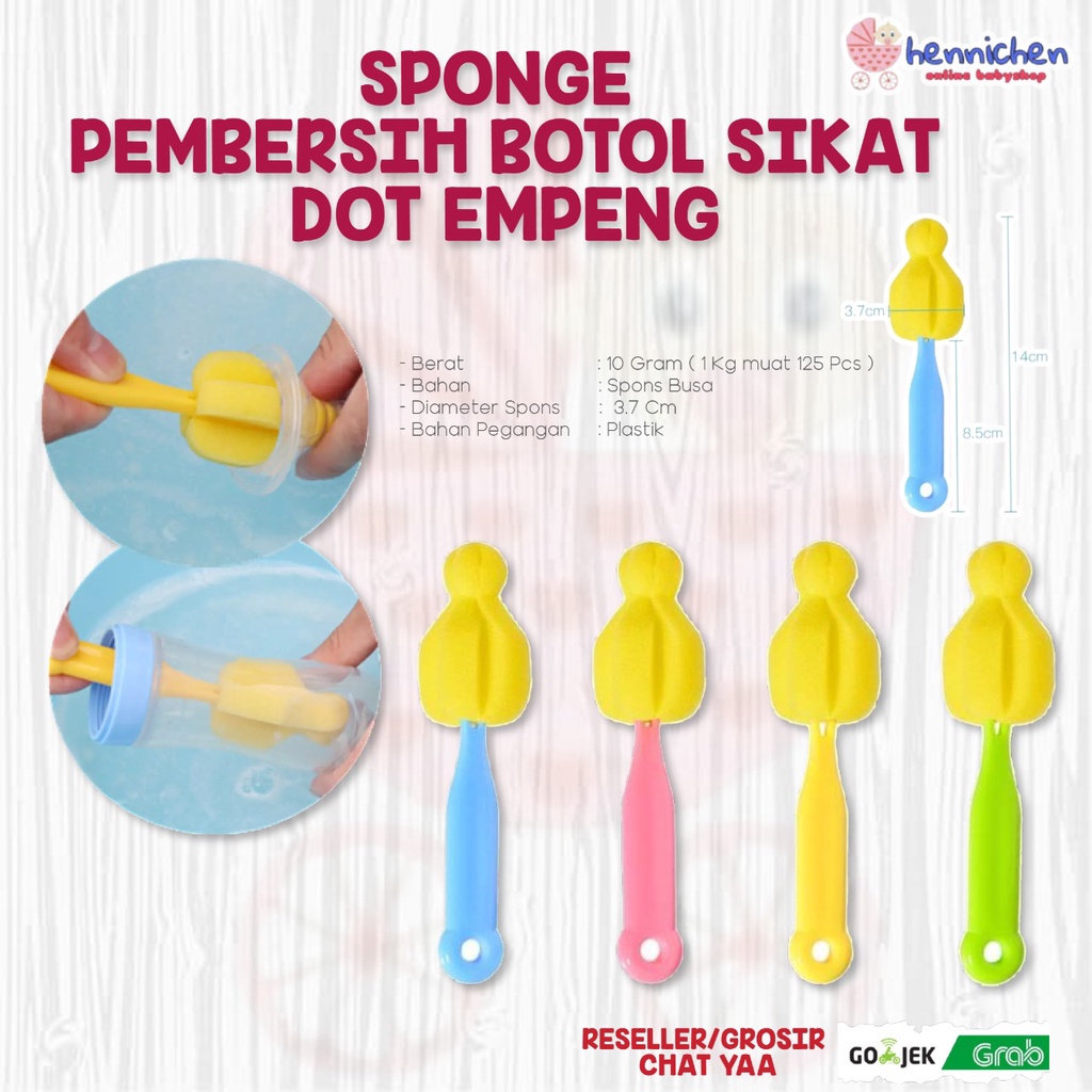 SPONS Pembersih botol sikat Dot Empeng / Sponge Cuci Dot