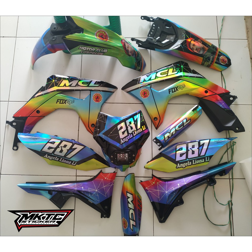 decal stiker crf 150 hologram