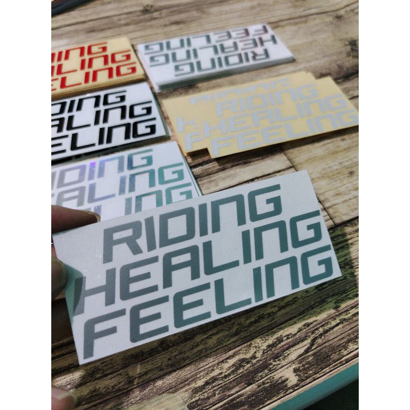 STICKER RIDING HEALING FEELING CUTTING