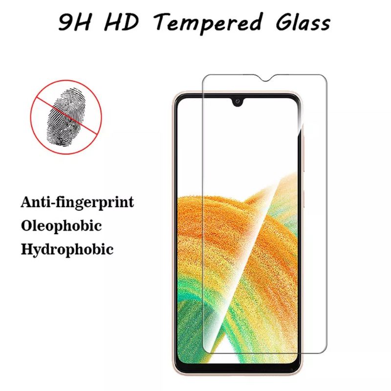 SAMSUNG GALAXY A33 5G TEMPERED GLASS CLEAR 9H SCREEN PROTECTOR PELINDUNG LAYAR TEMPERED GLASS BENING