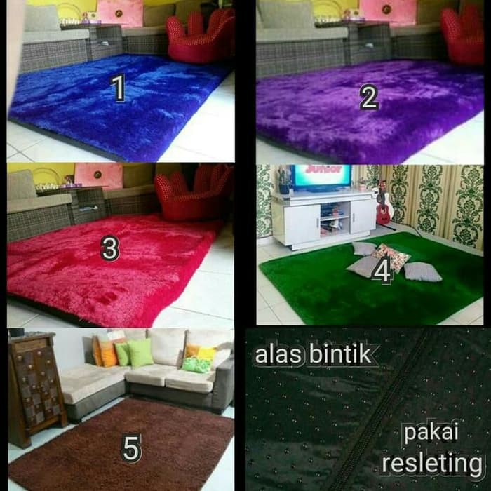 Karpet bulu rasfur 200x150 cm TEBAL 3,5 cm