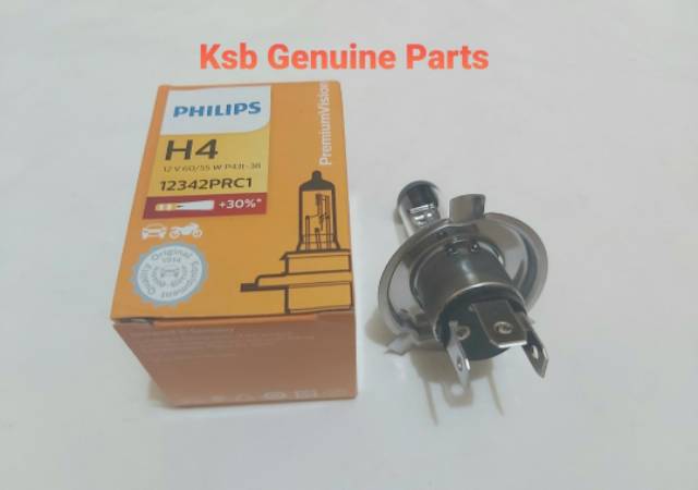 Bohlam Lampu Depan Agya Ayla Calya Sigra Brio Jazz Yaris innova avanza xenia Veloz H4 60 55W 12V