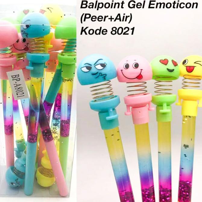 

~^~^~^] pulpen / ballpoint gel + PEER + Air Glitter emoticon (12pcs)