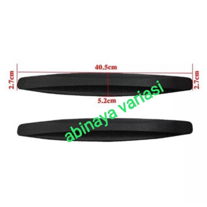 Bumper Guard Pelindung Sudut Mobil VW POLO Carbon Hitam