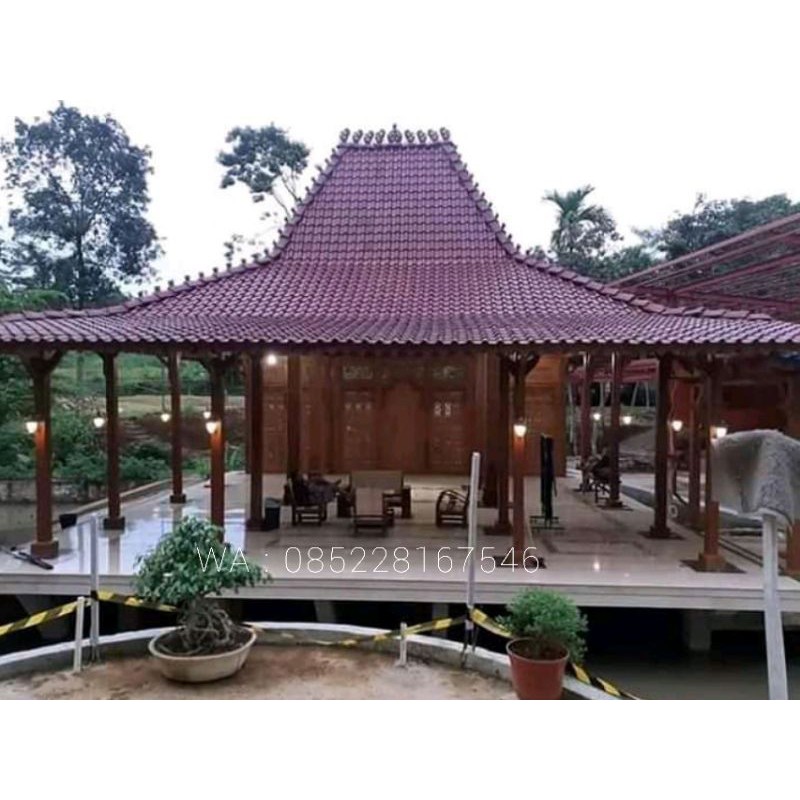 Jual RUMAH JOGLO 10M X 12M BAHAN KAYU JATI | Shopee Indonesia