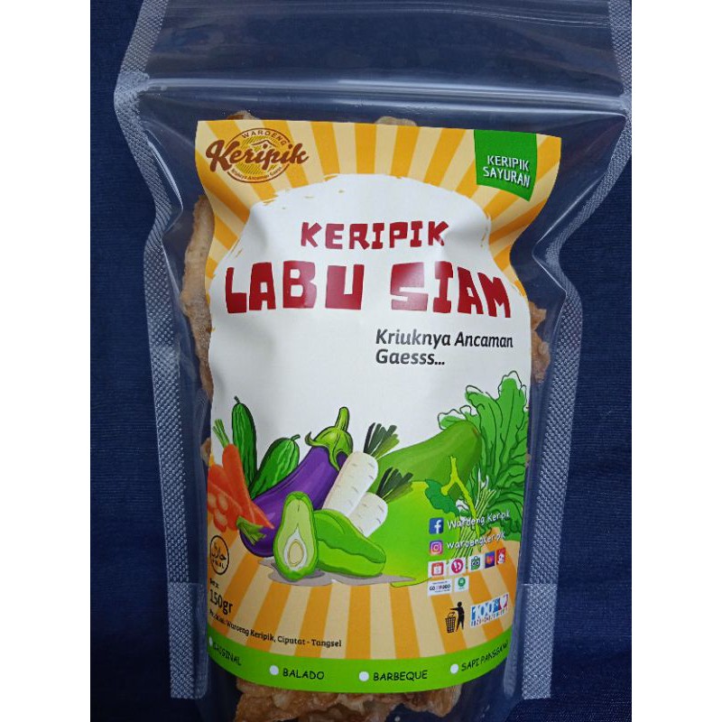 

Keripik Labu Siam 100gr (Keripik Sayuran)