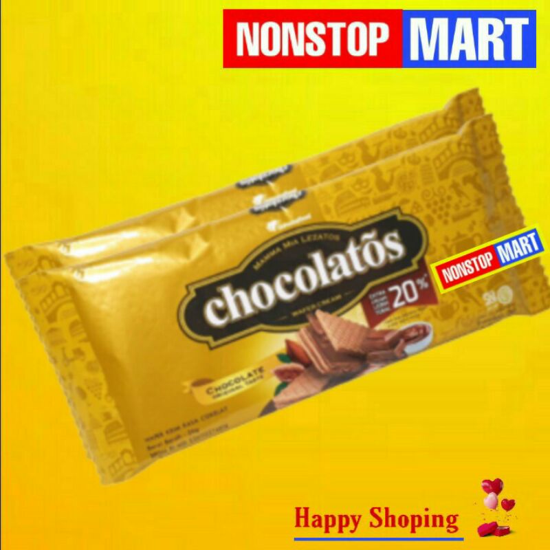 

CHOCOLATOS 1000 wafer original cream 1 pack isi 10 x 22gr