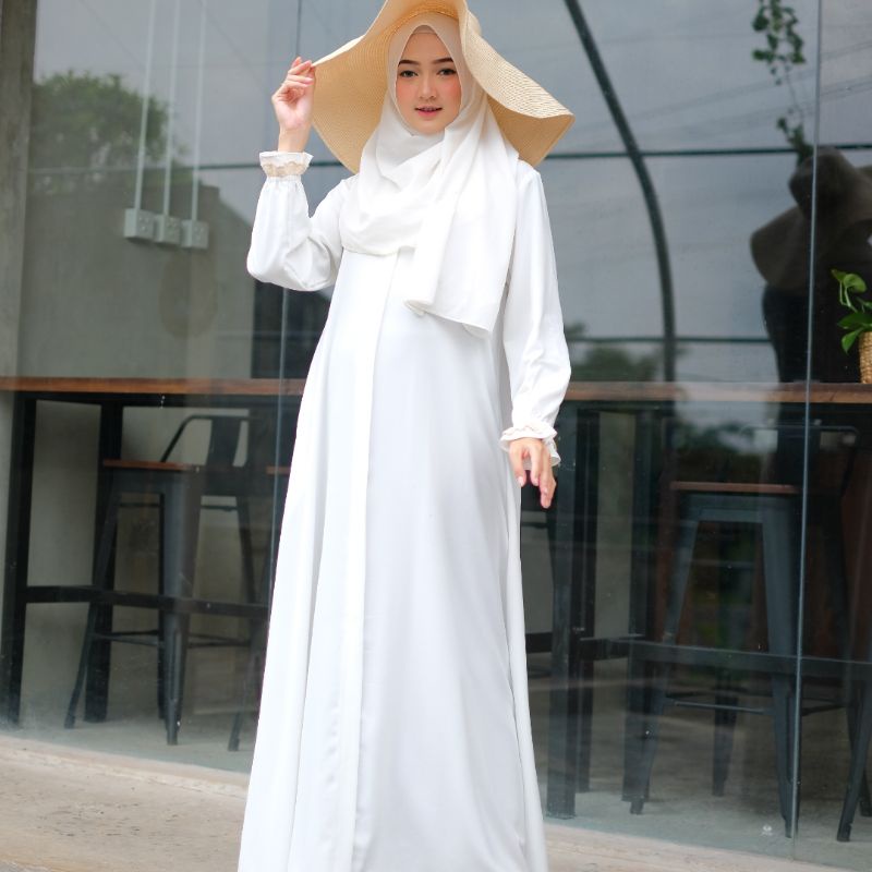 Amira dress Gamis Princess Casual dress daily gamis renda baju muslimah BISA COD-7