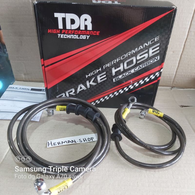 Selang rem TDR Nmax - Selang Rem NMax TDr - Selang rem TDR Nmax Carbon - Kabel Rem Nmax TDR - Selang