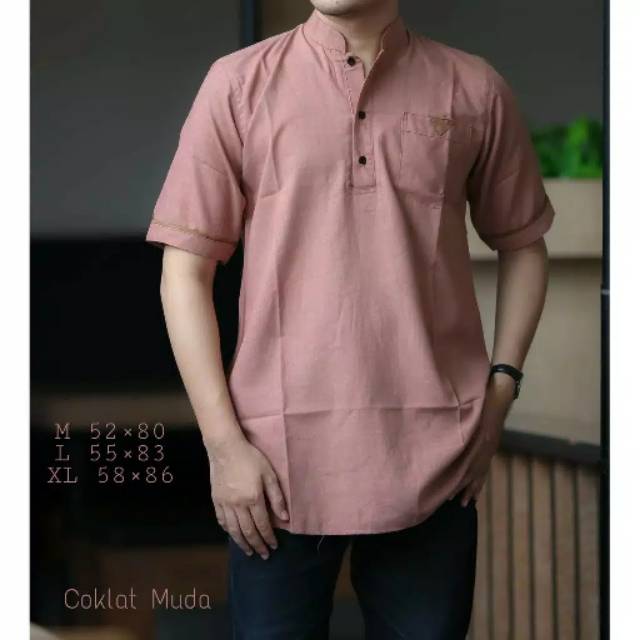 Koko Kurta Pakistan Lengan Pendek