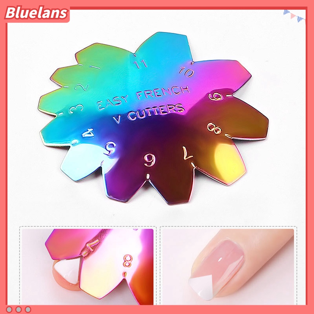 (In Stock) Kacamata Hitam Lensa Warna Warni ♡Plat Stempel Kuku Bahan Stainless Steel Untuk Nail Art