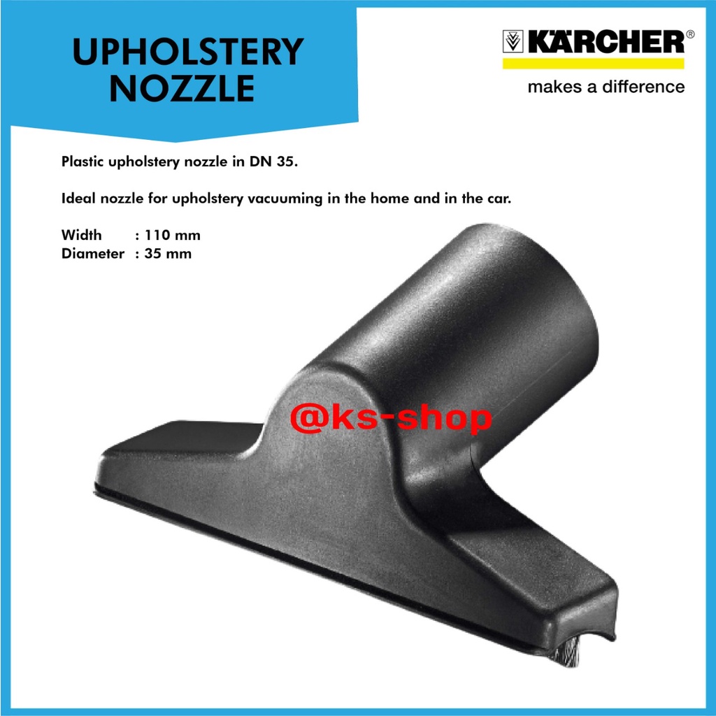 Karcher Plastic Upholstery Nozzle Dry Vacuum Cleaner | KARCHER | Upholstery Nozzle Dry Vacuum