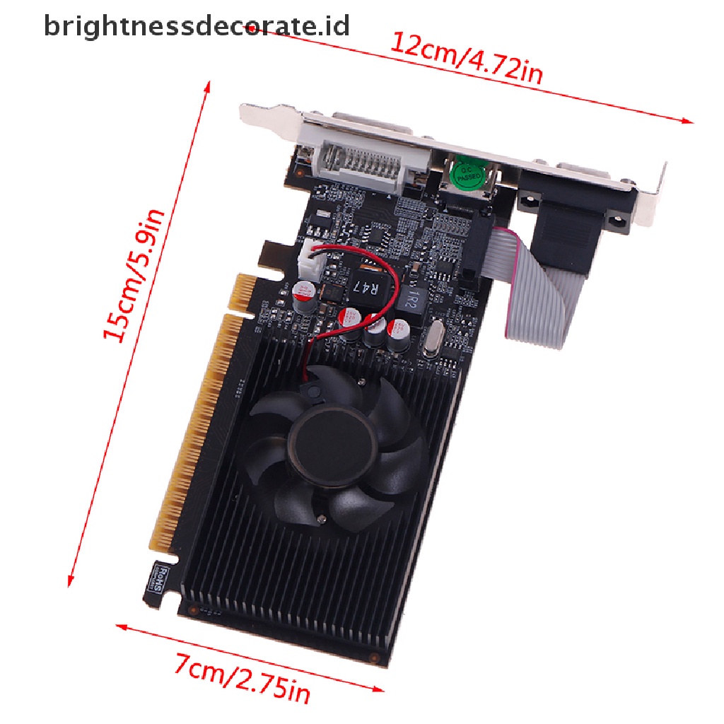 Gt730 Kartu Grafik Video Ddr3 64bit 2g Untuk Komputer