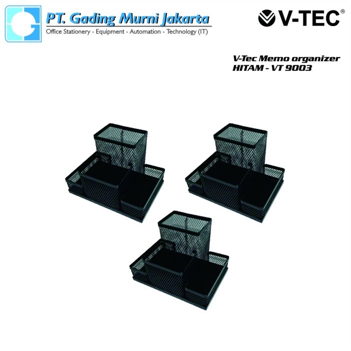 

Dijual Memo Holder / Desk Organizer V-Tec Hitam Vt-9003 Bagus