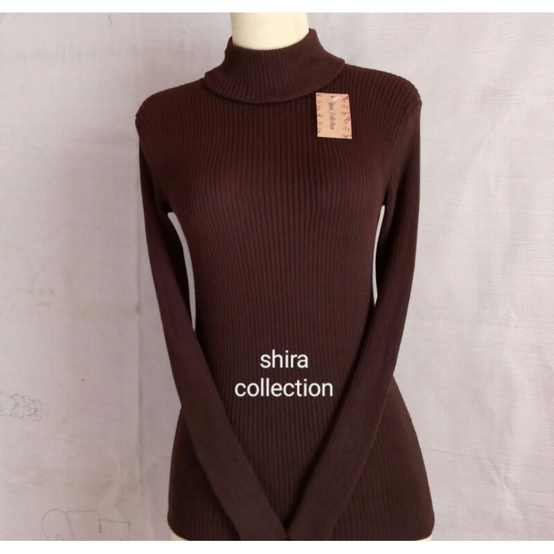 ATASAN WANITA KERAH TINGGI XL/SWEATER RAJUT WANITA XL/SWEATER KERAH TINGGI WANITA JOMBO