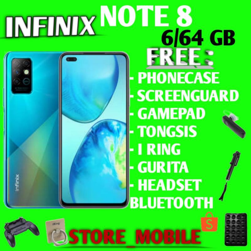 INFINIX NOTE 8 6/64 RAM 6GB ROM 64GB GARANSI RESMI