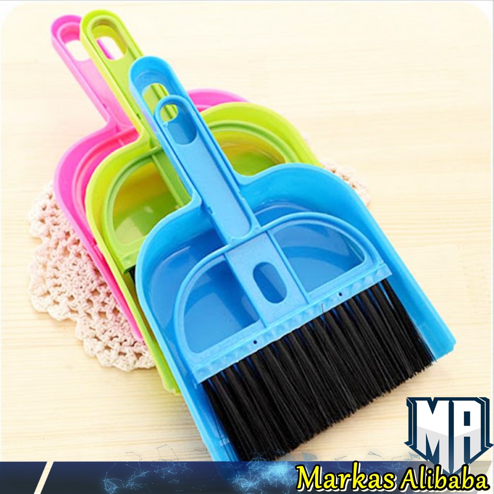 SAPU MINI / SAPU MINI SET DUSTPAN / SAPU DAN SEROKAN MINI DUSTPAN