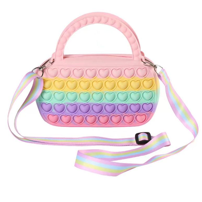 Tas Pop It Jinjing / Tas Selempang Pop It / Pop It Jumbo / Pop It Muat Hp / Tas Selempang Anak Perem