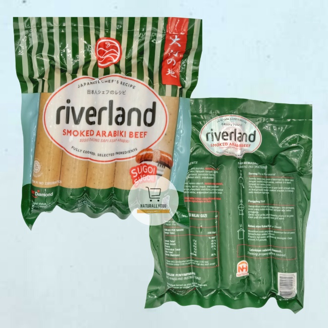 Riverland Smoked Arabiki Beef Sausage 360gr (Sosis Sapi Riverland)