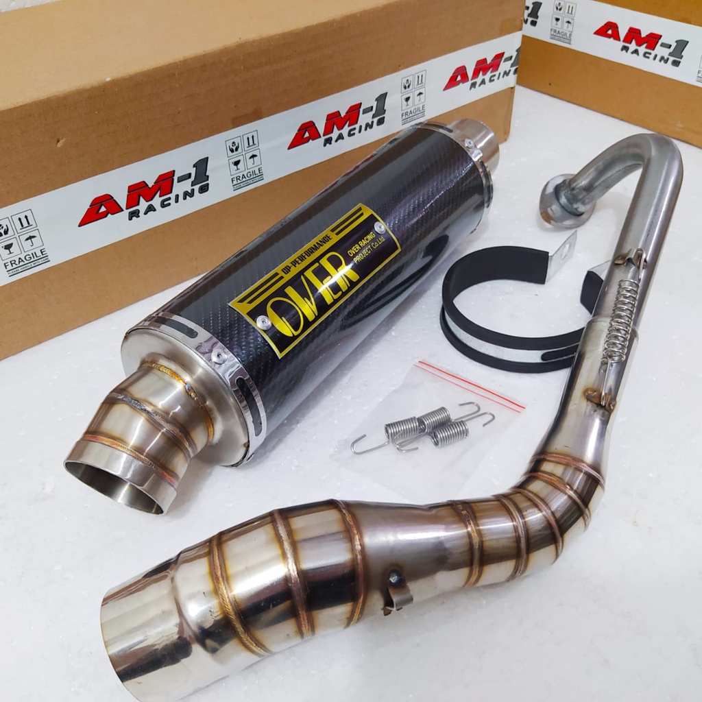 Knalpot Racing Over Gp Tech Japan Mio Cw Soul Sporty M3 J Gt Z Xeon Spacy Beat Street Pop Esp Xride 